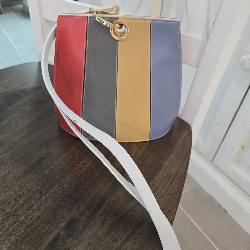 Colorful Striped Women's Bag